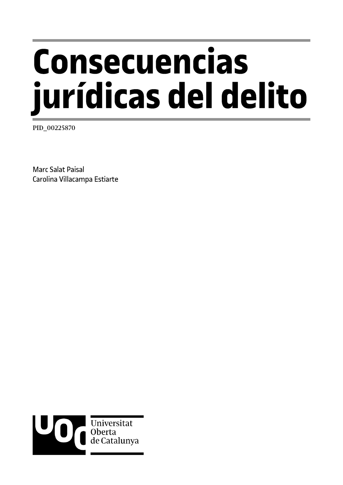 Módulo 6 Consecuencias Jurídicas Del Delito Consecuencias Jurídicas Del Delito Pid Marc 3421