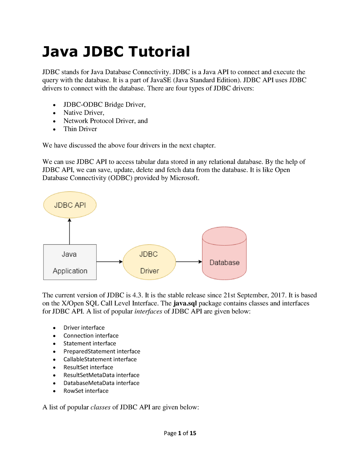 13 - Connecting To DB Using JDBC - Java JDBC Tutorial JDBC Stands For ...