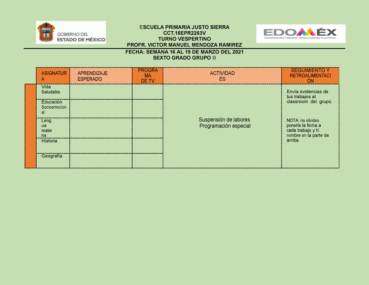 PLAN 6 B Sem 27 - PLANEACIONES DIDACTICAS - E SCUELA PRIMARIA JUSTO ...