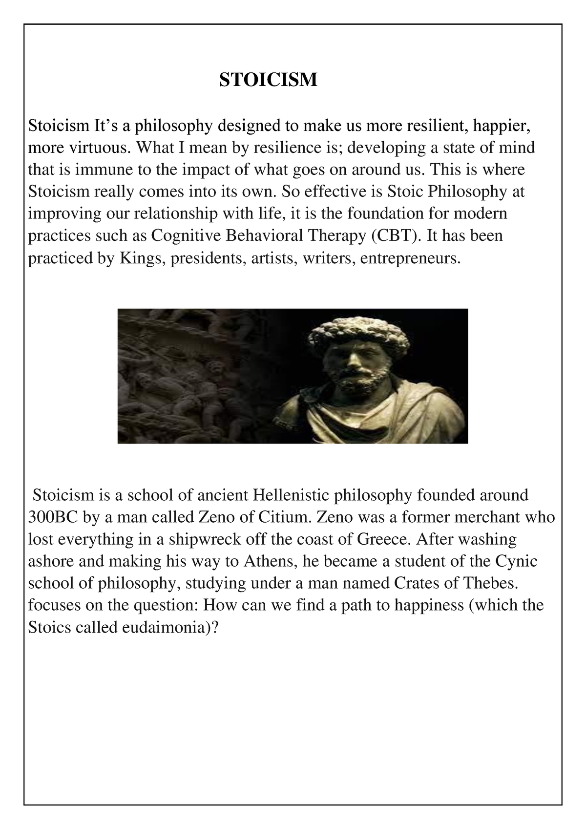 Stoicism-1 - This Is A Pdf About Stoicism - STOICISM Stoicism It’s A ...