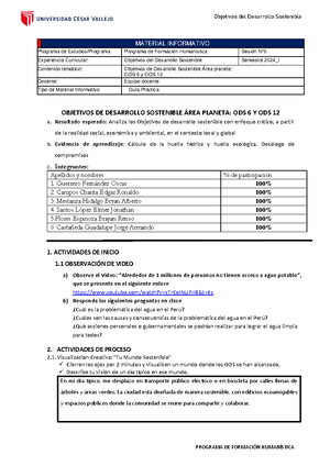 Manual de acciones sostenibles ODS Grupo 04 - FACULTAD DE INGENIERÍA ...