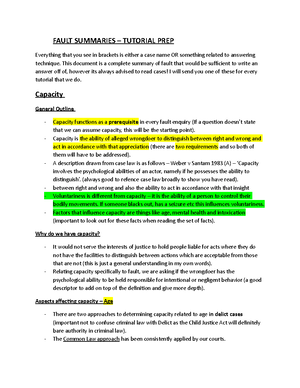 Delict Case Summaries 2 - Case Law Fact Summaries For Topic 4 Worksheet ...