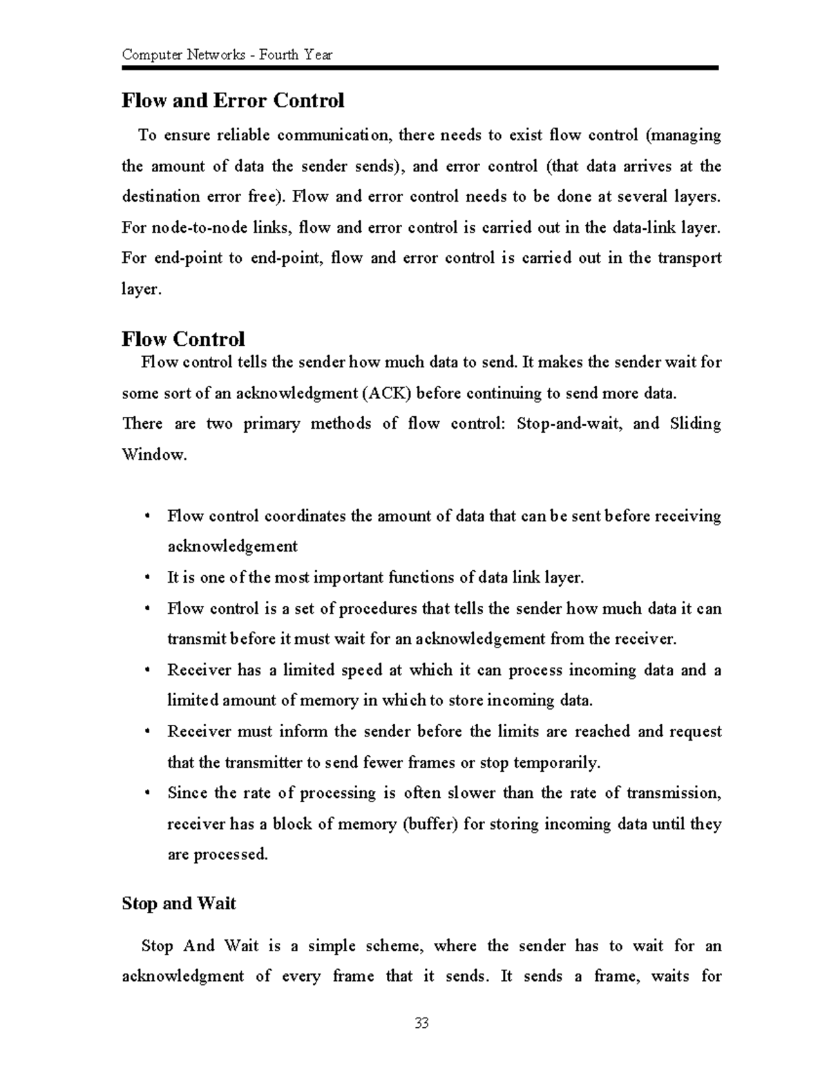 3081 - Computer Networks Notes for Btech students. Useful for ...