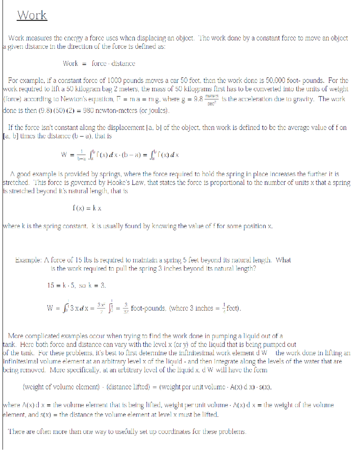 Integral Notes 5 Calculus With Analytic Geometry I Math 150 Studocu Integral Notes 5 Calculus With Analytic Geometry I Math 150 Studocu