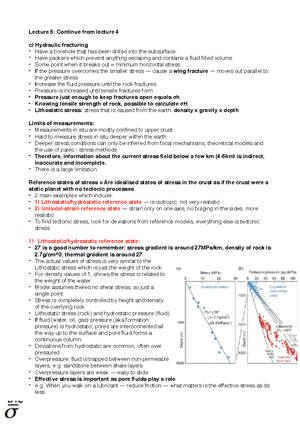 Lecture 1 - structural geology course notes - Lecture 1: Deformation ...