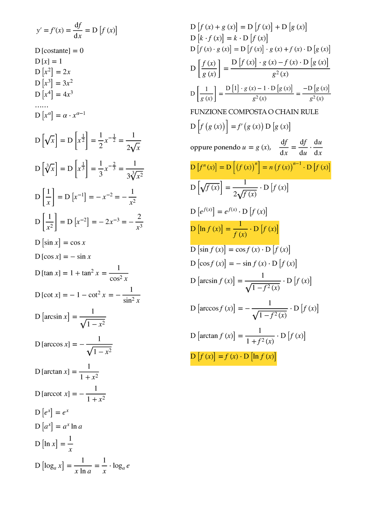 Regole Di Derivazione 4d41a10c3d98eea2dc6b47f38d340593 Funzione Composta O Chain Rule 4001