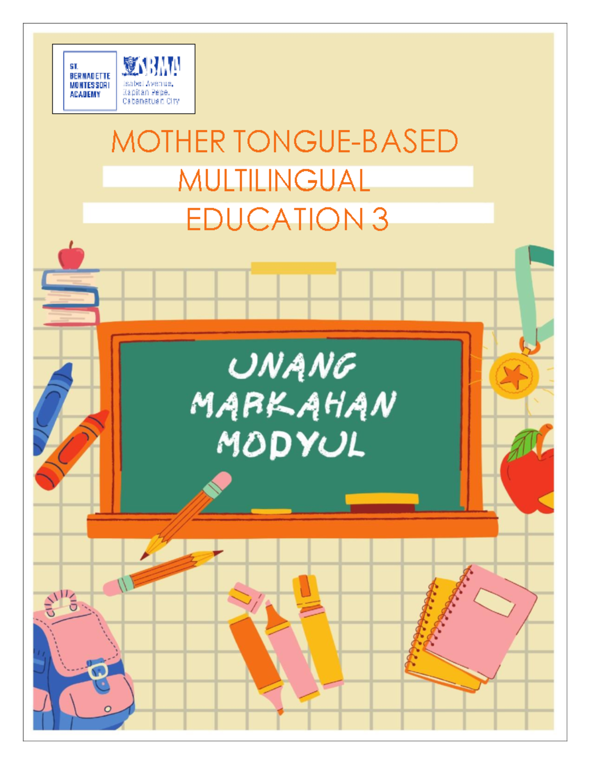W2MTBCopy This is an activity for the MTB subject MOTHER TONGUE