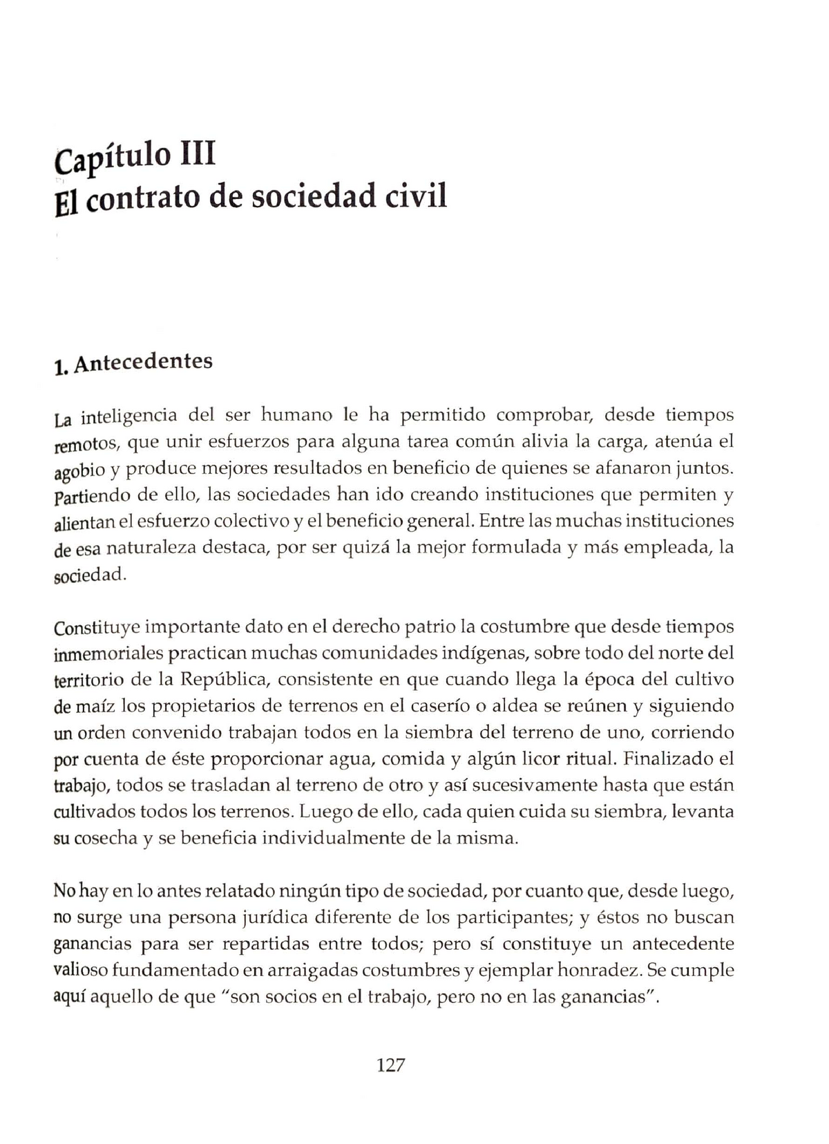 Apuntes Sobre El Contrato De Sociedad Civil Capitulo Iii £1 Contrato De Sociedad Civil 1 8501