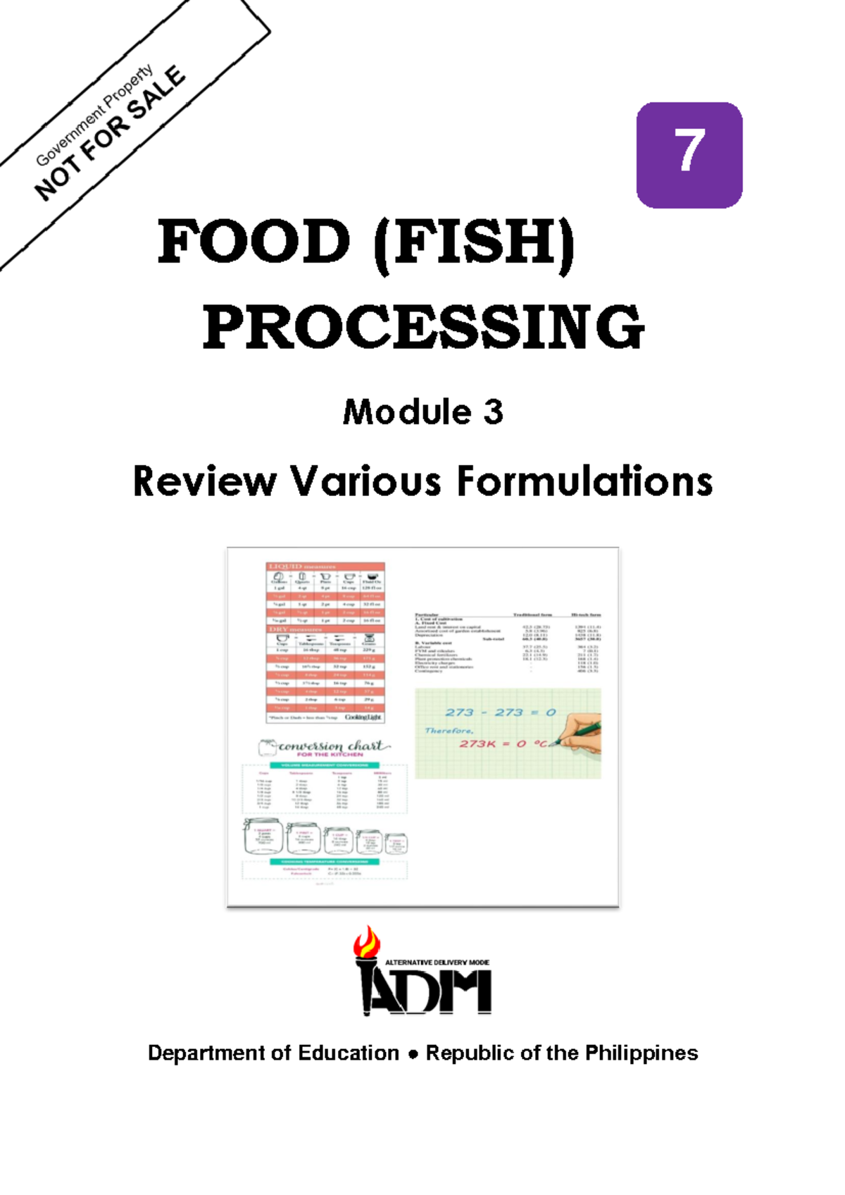 TLE 7 AFA-FOOD (FISH) Processing Module 3 - FOOD (FISH) PROCESSING ...