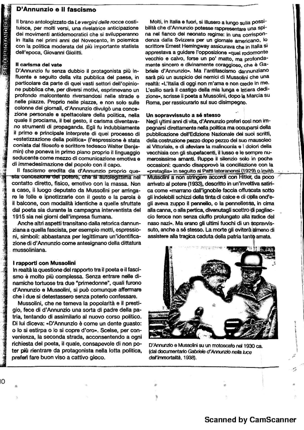 D'Annunzio e il Fascismo Letteratura italiana Scanned by CamScanner Studocu D'Annunzio e il Fascismo Letteratura italiana Scanned by CamScanner Studocu