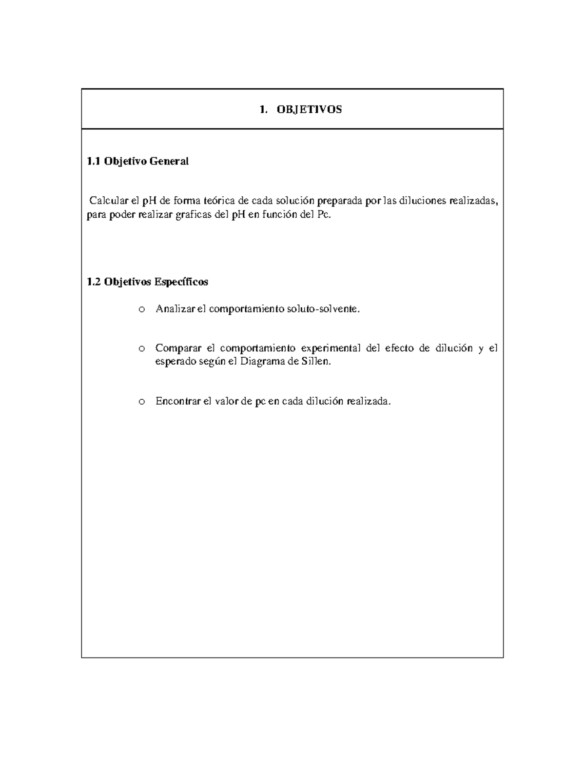 Protocolo 3 Diagrama De Sillen - 1. OBJETIVOS 1 Objetivo General ...