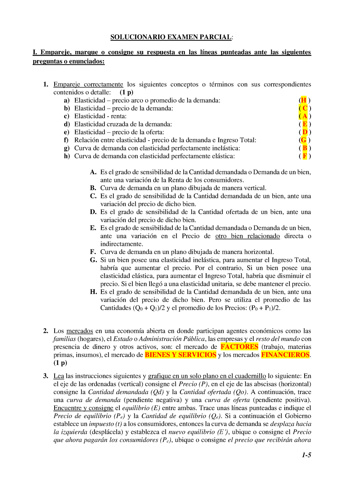 Examen Parcial - Solucionario - SOLUCIONARIO EXAMEN PARCIAL: I ...