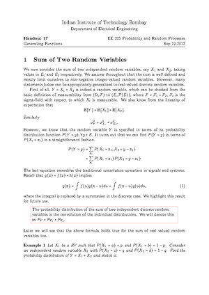 Lect4 notes - Probability and Random Processes - Indian Institute of ...