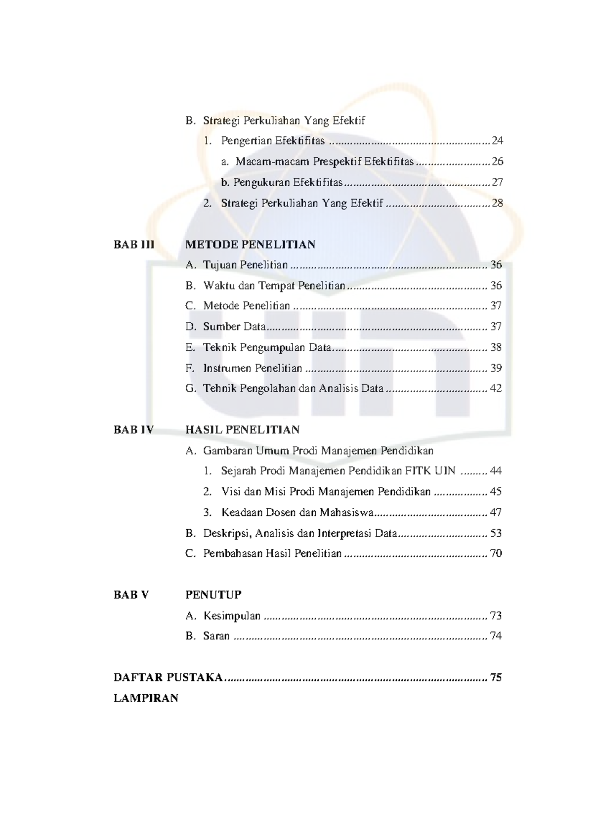 Strategi Efektif-6 - B. Strategi Perkuliahan Yang Efektif BAB IV HASIL ...