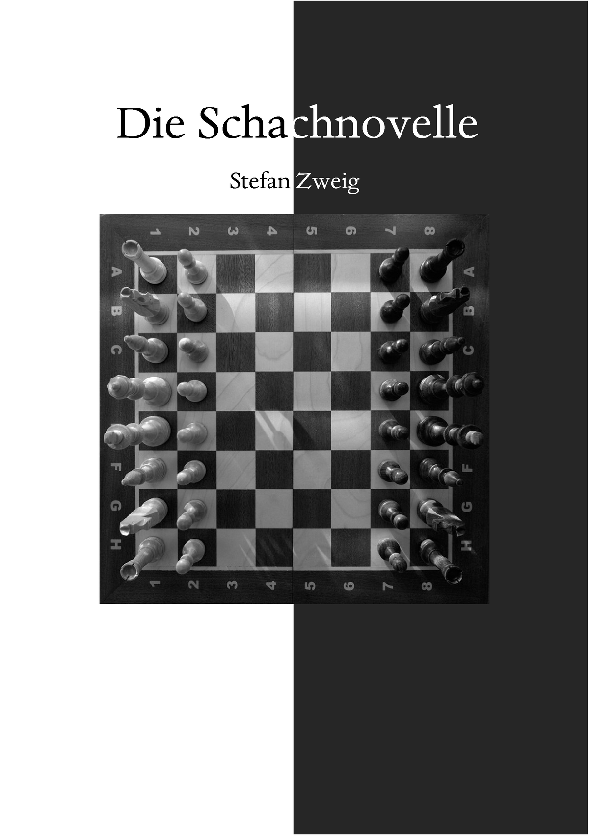 Schachnovelle - Something C`hoo - Stefan Zweig Erste Auflage, 2018 ...