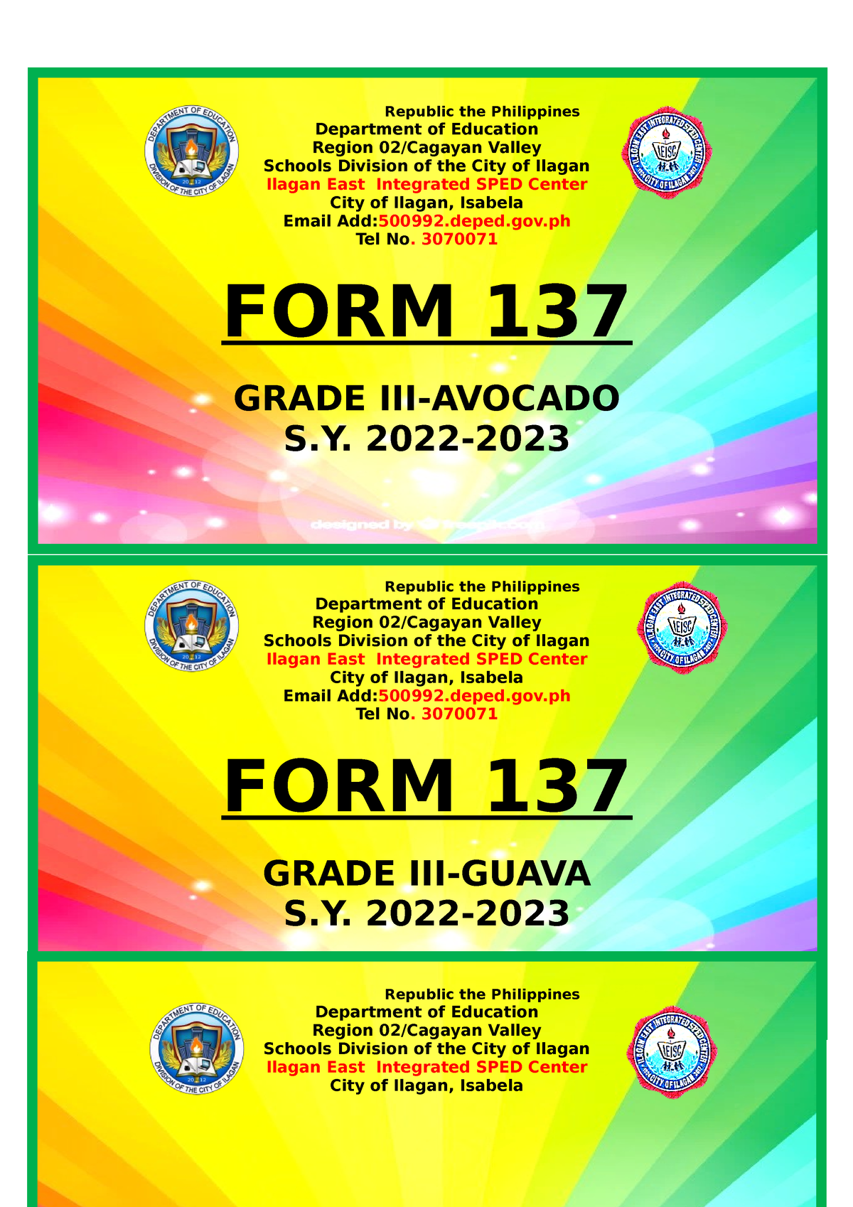 form-137-front-essay-republic-the-philippines-department-of