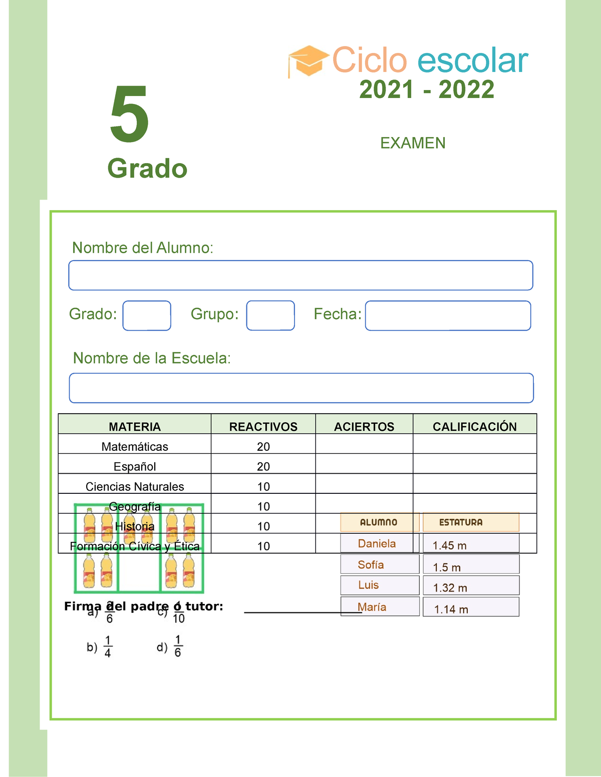 Examen 5 B 2021-2022 - Documento Como Requisito Indispensable ...