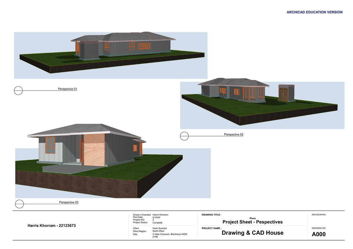 Assessment 2 Preliminary CAD - ####### Plot Date: ####### Drawn ...