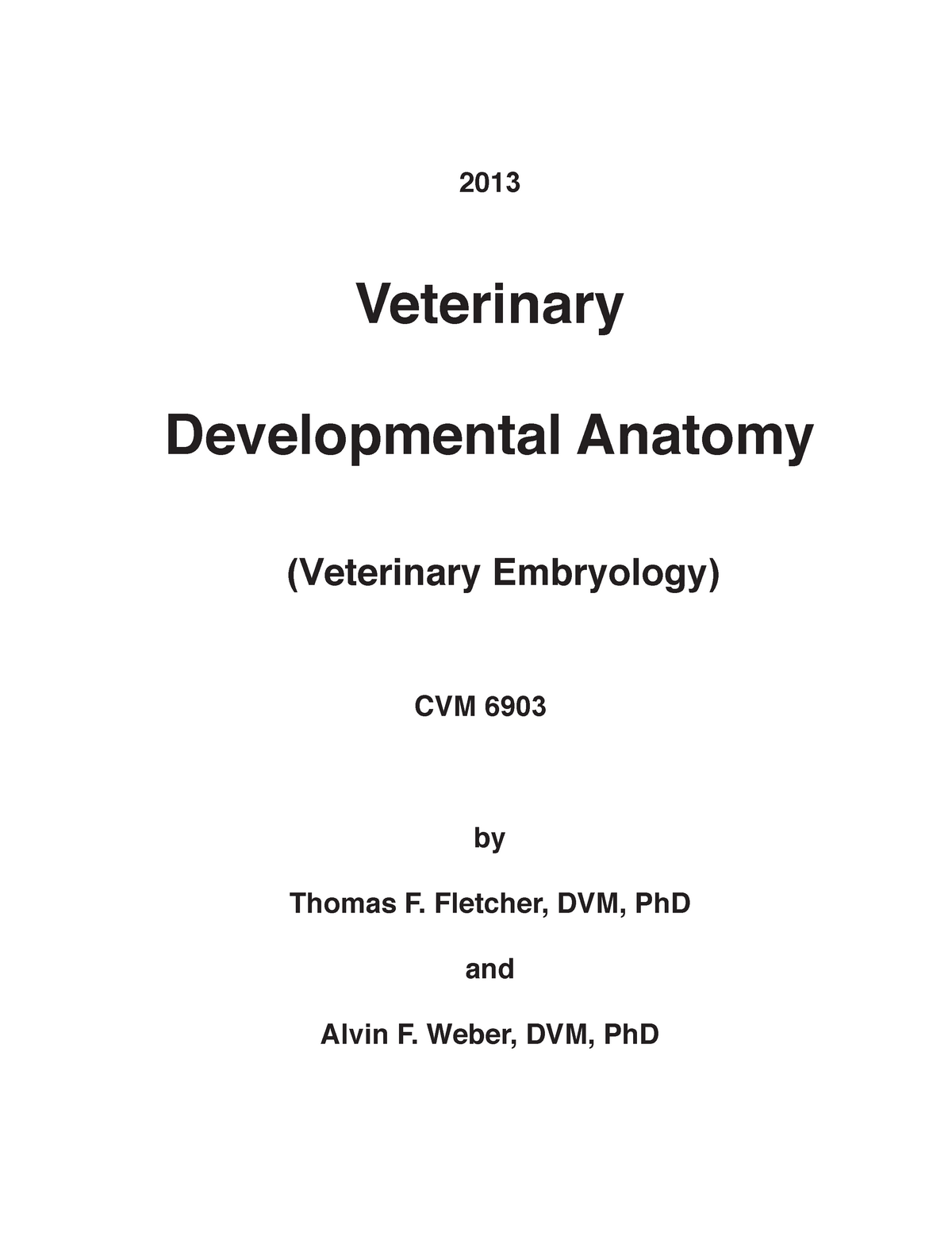 Embryo Lect Notes Doctor Of Veterinary Medicine Fpv Studocu - 