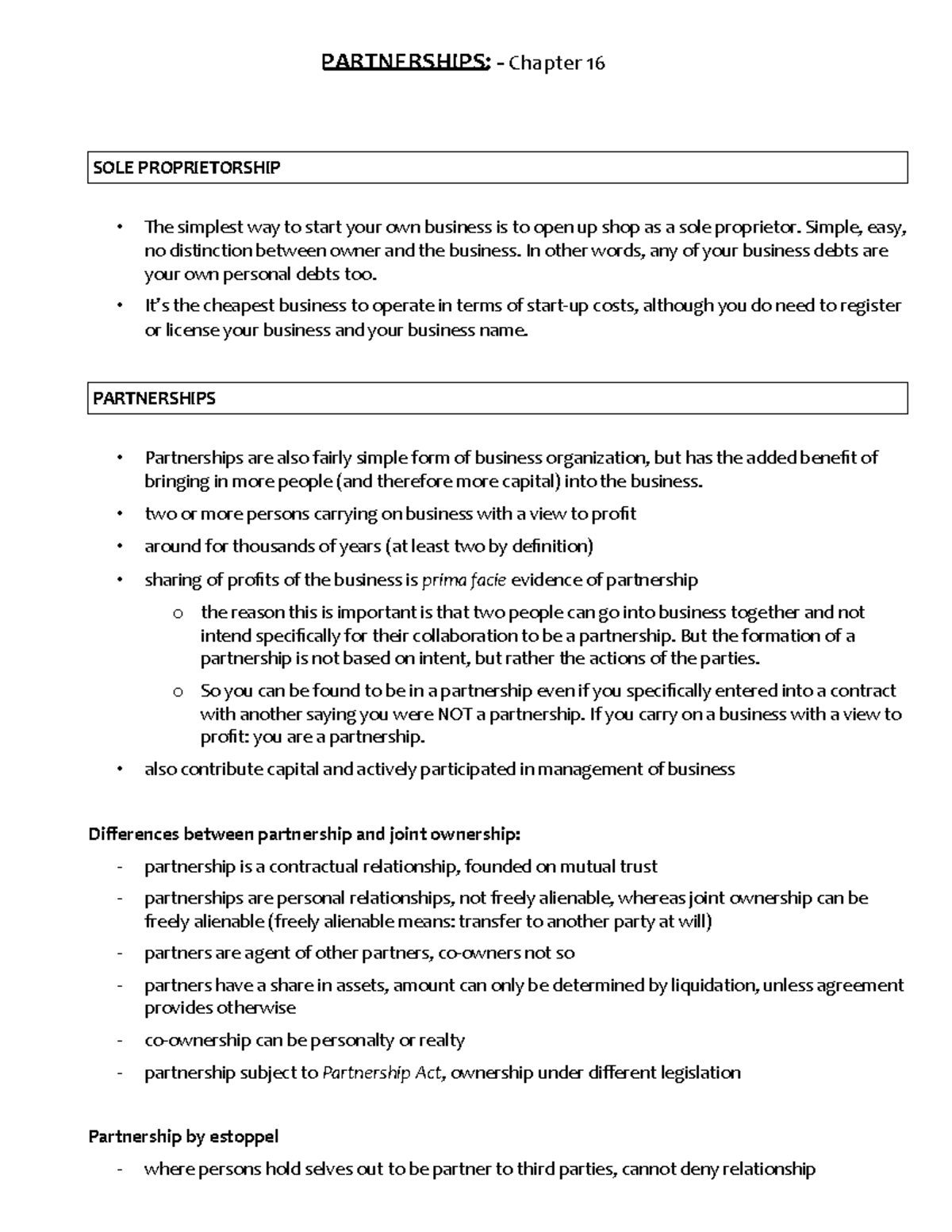 Week+8+Parnership+and+Corporations-+updated - PARTNERSHIPS: - Chapter ...