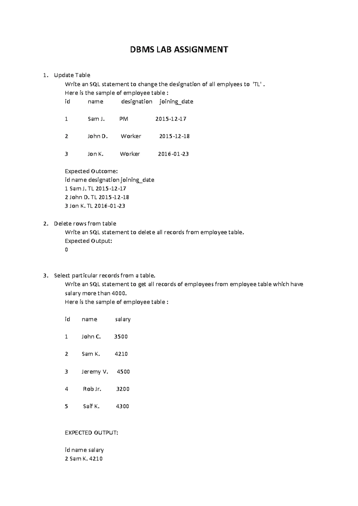 DBMS Full Notes - LEC-1: Introduction to DBMS What is Data? a. Data is ...