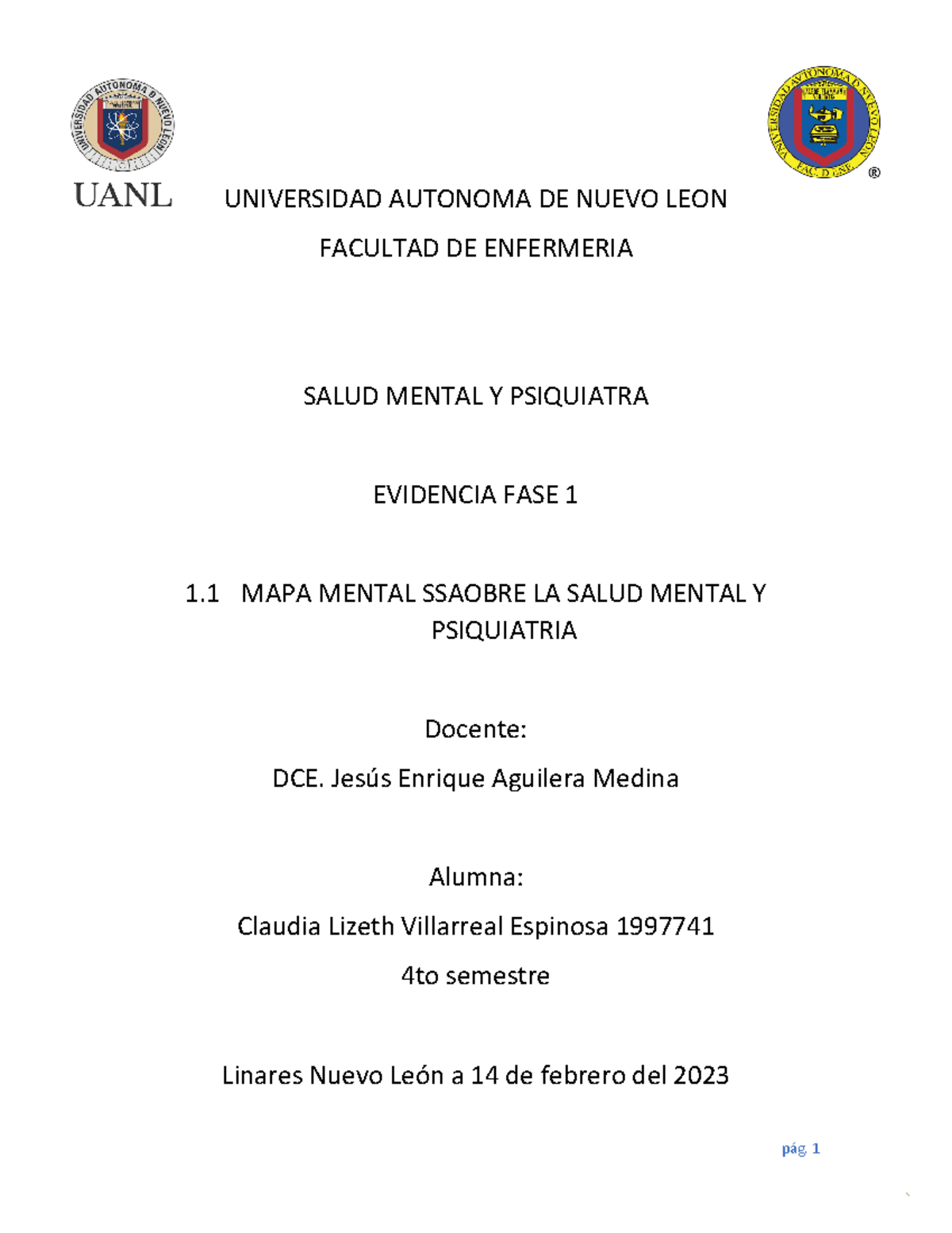 Evidencia Slmyp - UNIVERSIDAD AUTONOMA DE NUEVO LEON FACULTAD DE ...