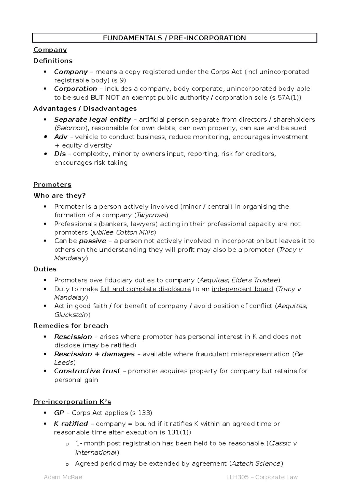 Problem Solving Summary word document - FUNDAMENTALS / PRE ...