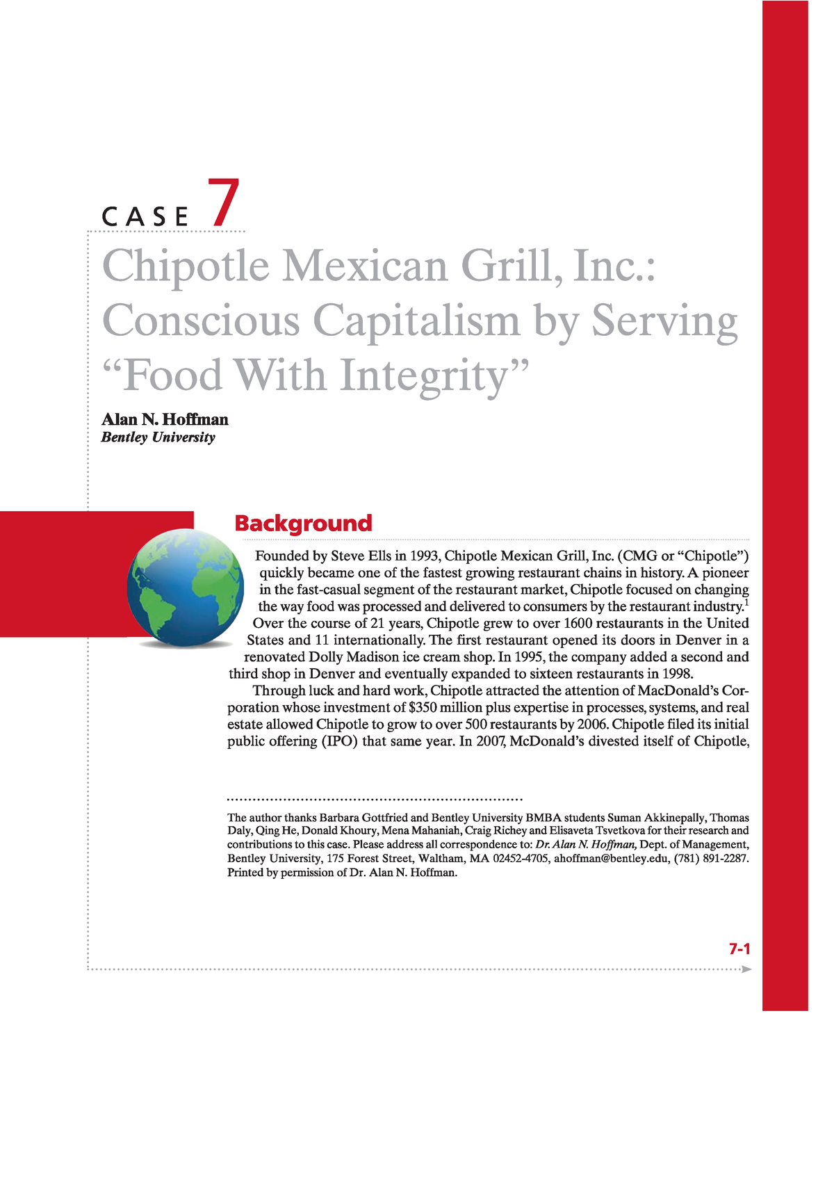 chipotle case study strategic management