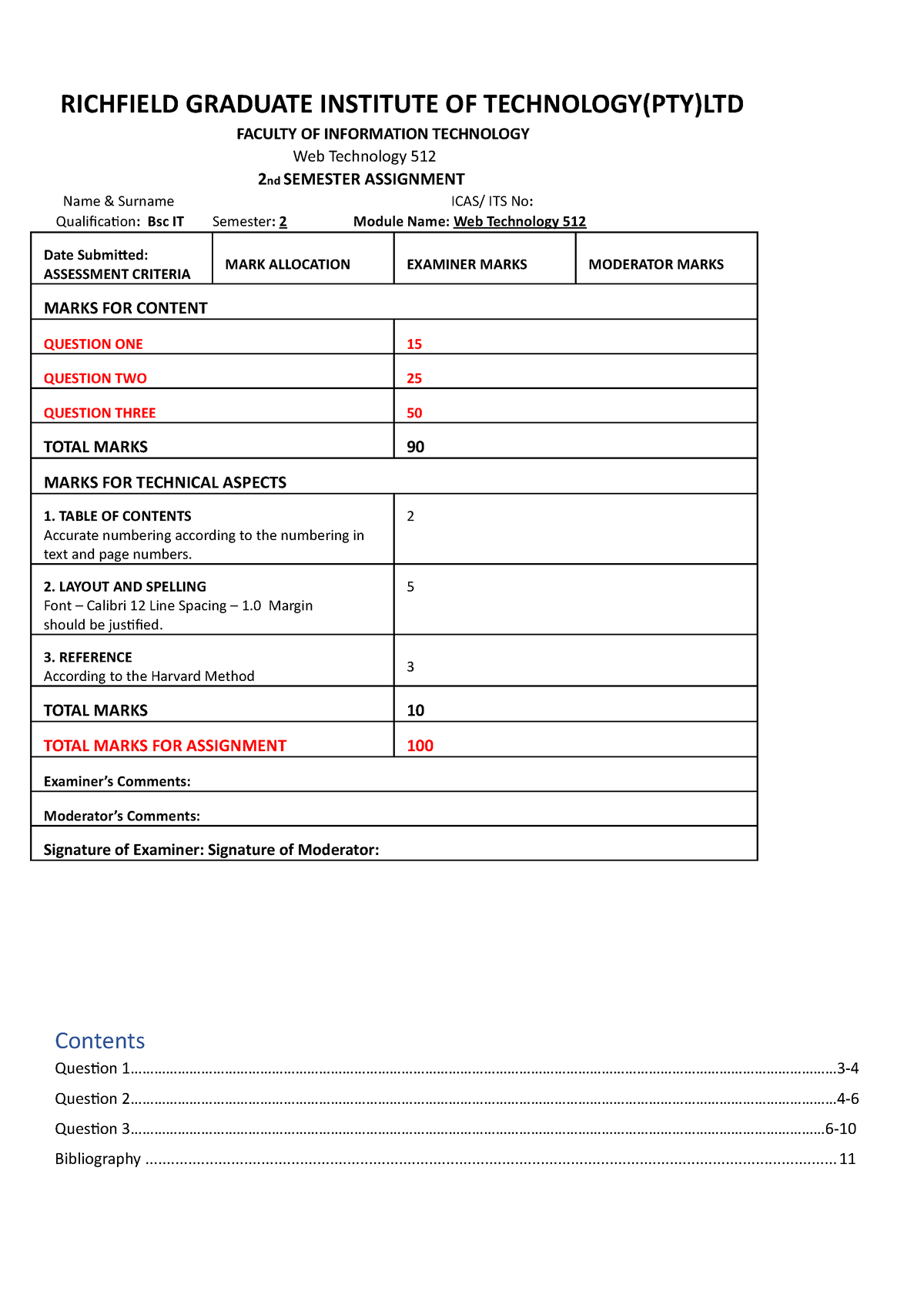 web tech 512 assignment