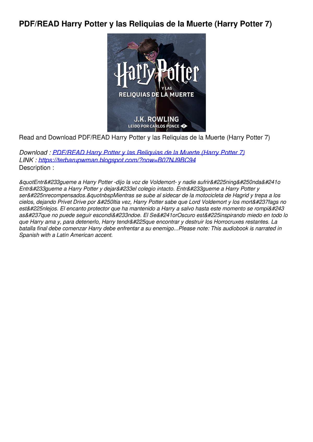 harry potter book 1 online pdf
