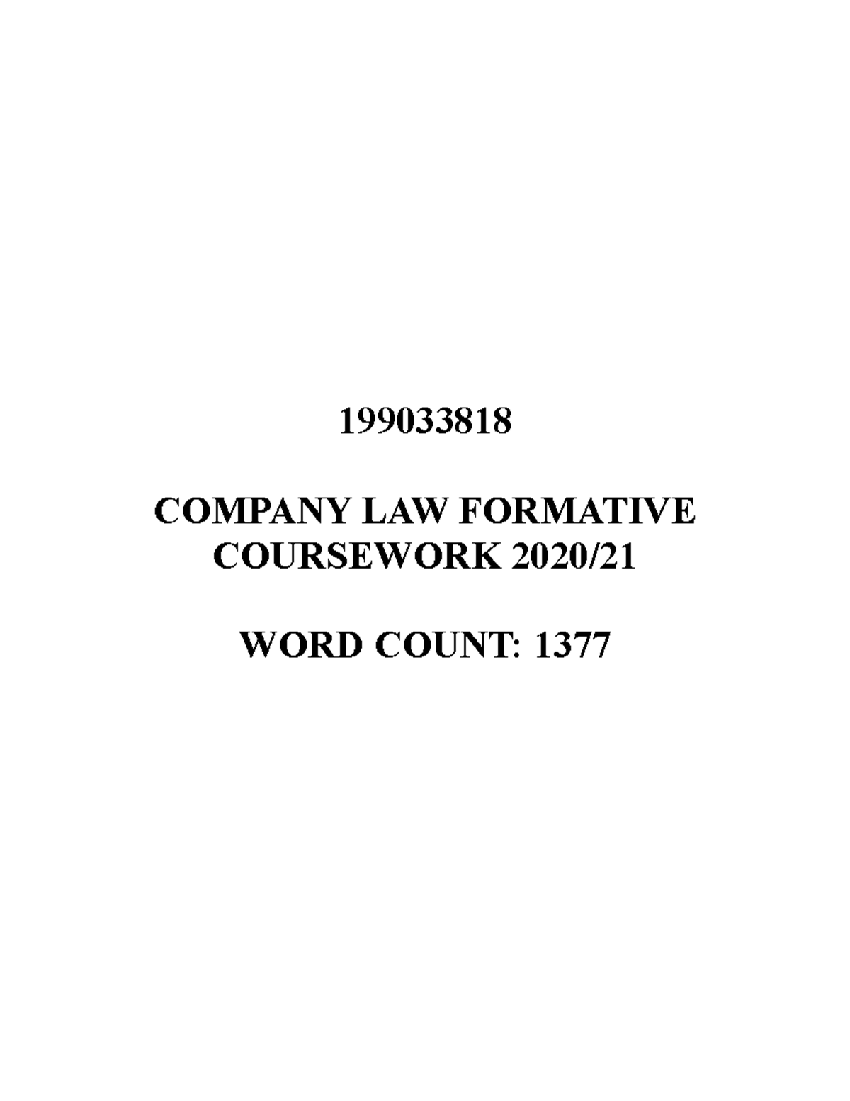 company law essay