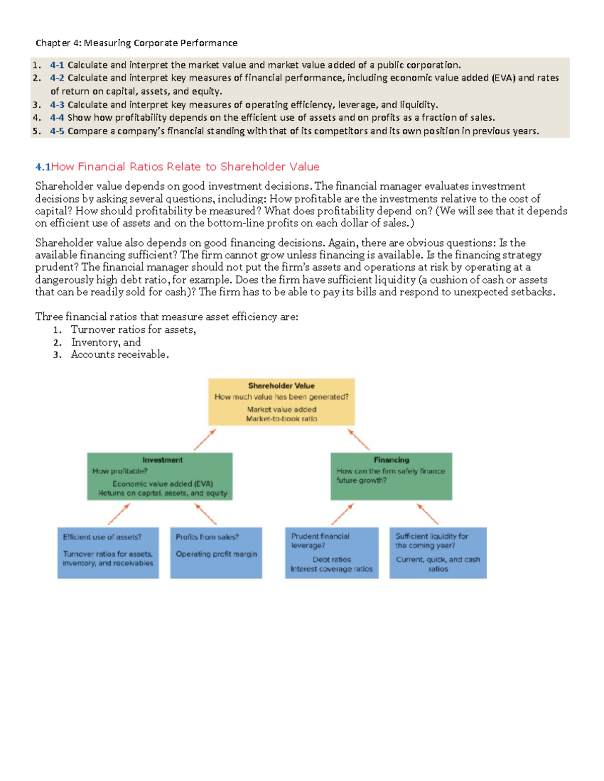 Chapter 4 Notes Chapter 4 Measuring Corporate Performance 1. 41