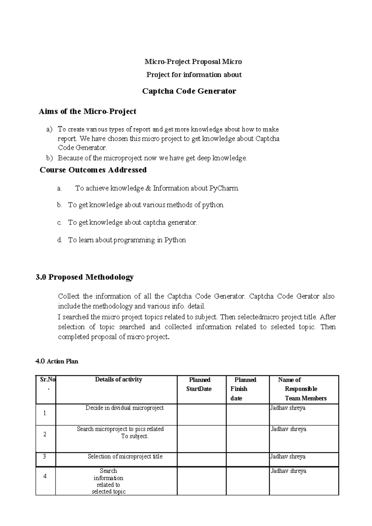 Python DONE - Micro-Project Proposal Micro Project for information ...