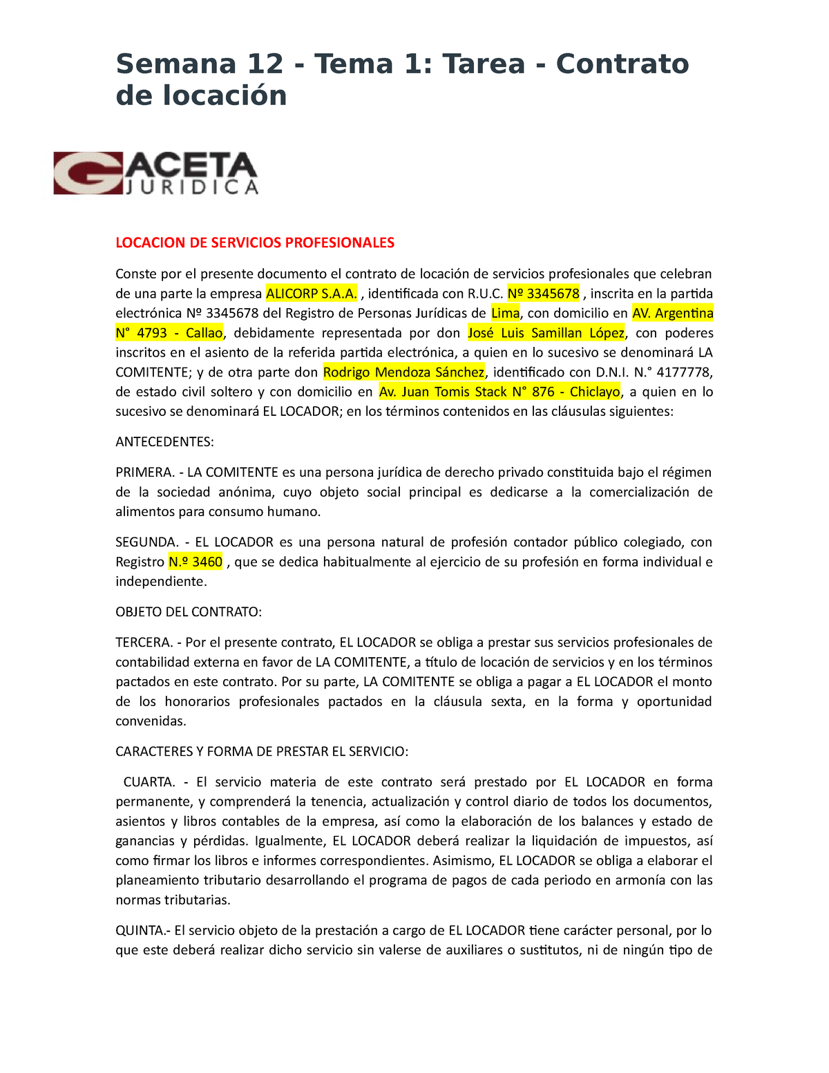 Semana 12 Tarea Contrato De Locacion Ancajima Caldero 6171