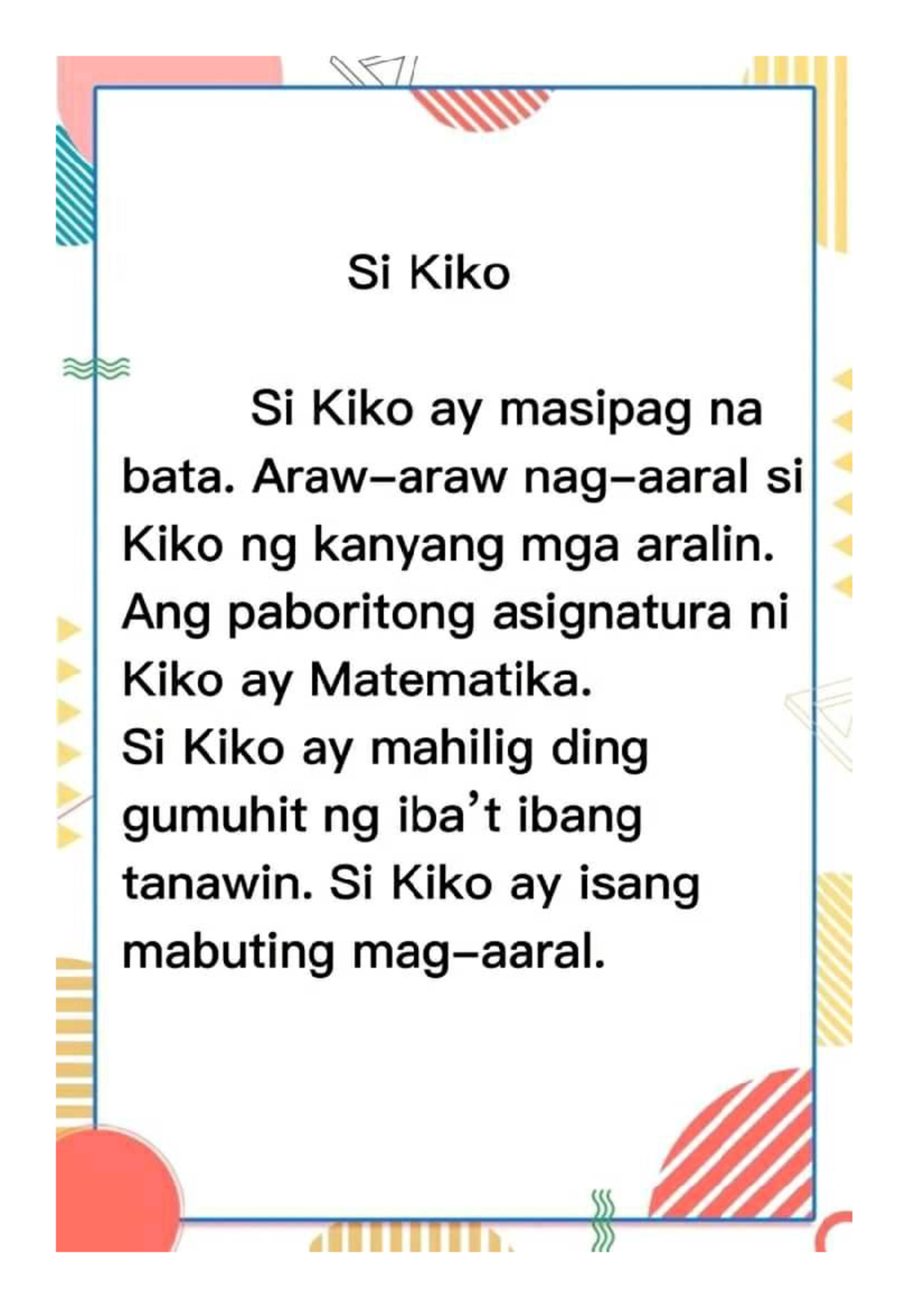 Meaning Ng Main Idea Sa Tagalog