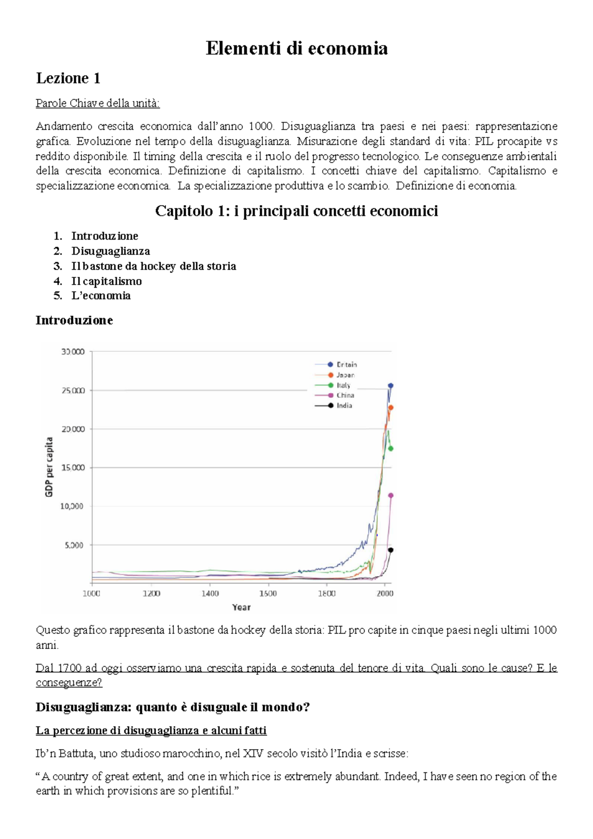 Elementi Di Economia - Riassunto Di Tutte Le Lezioni, Appunti, Slides ...