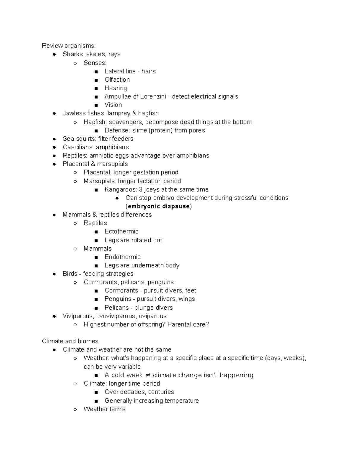 11 6 climate and biomes - EOSC 123 Organisms and Ecosystems notes ...