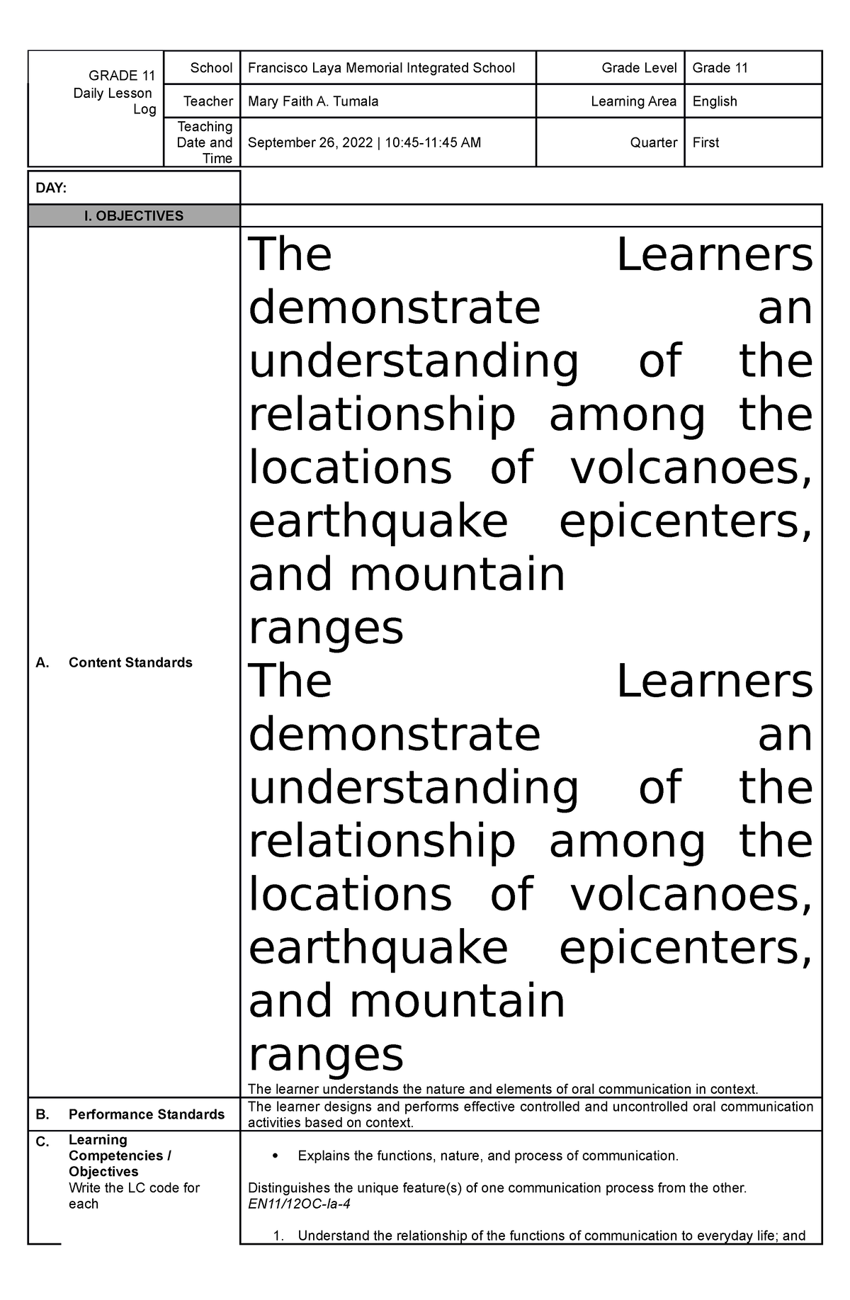 book review lesson plan grade 11