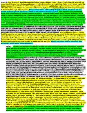 FIN 301 Cheat Sheet Exam 2 - FIN 301 - Jacksonville State - Studocu
