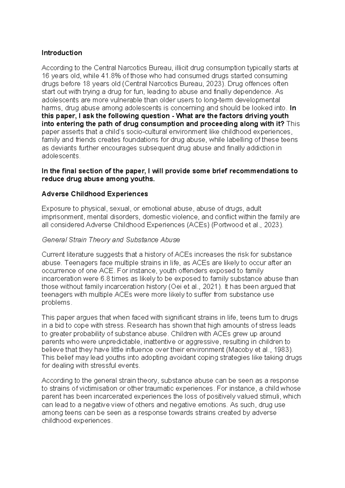 Final Sosci Draft Indiv Assignment - Introduction According to the ...