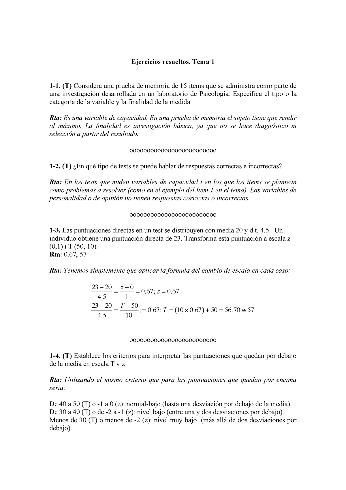 Solucions T1 2021 Psicometria Solucions T1 Ejercicios Resueltos Tema 1 1 1 T Considera 8421