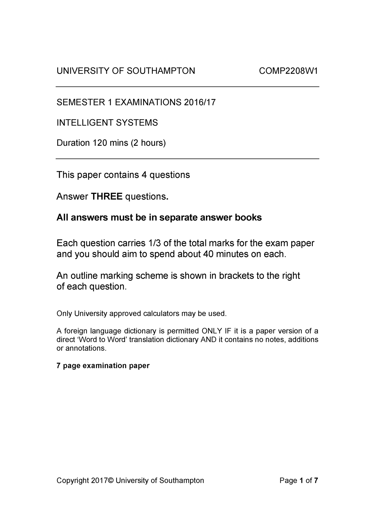 assignments university of southampton