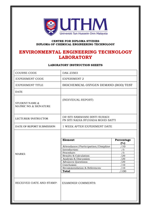 lab report experiment 4 chemistry matriculation sk025