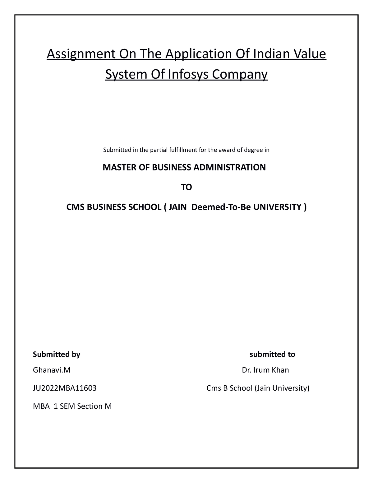 essay on indian value system