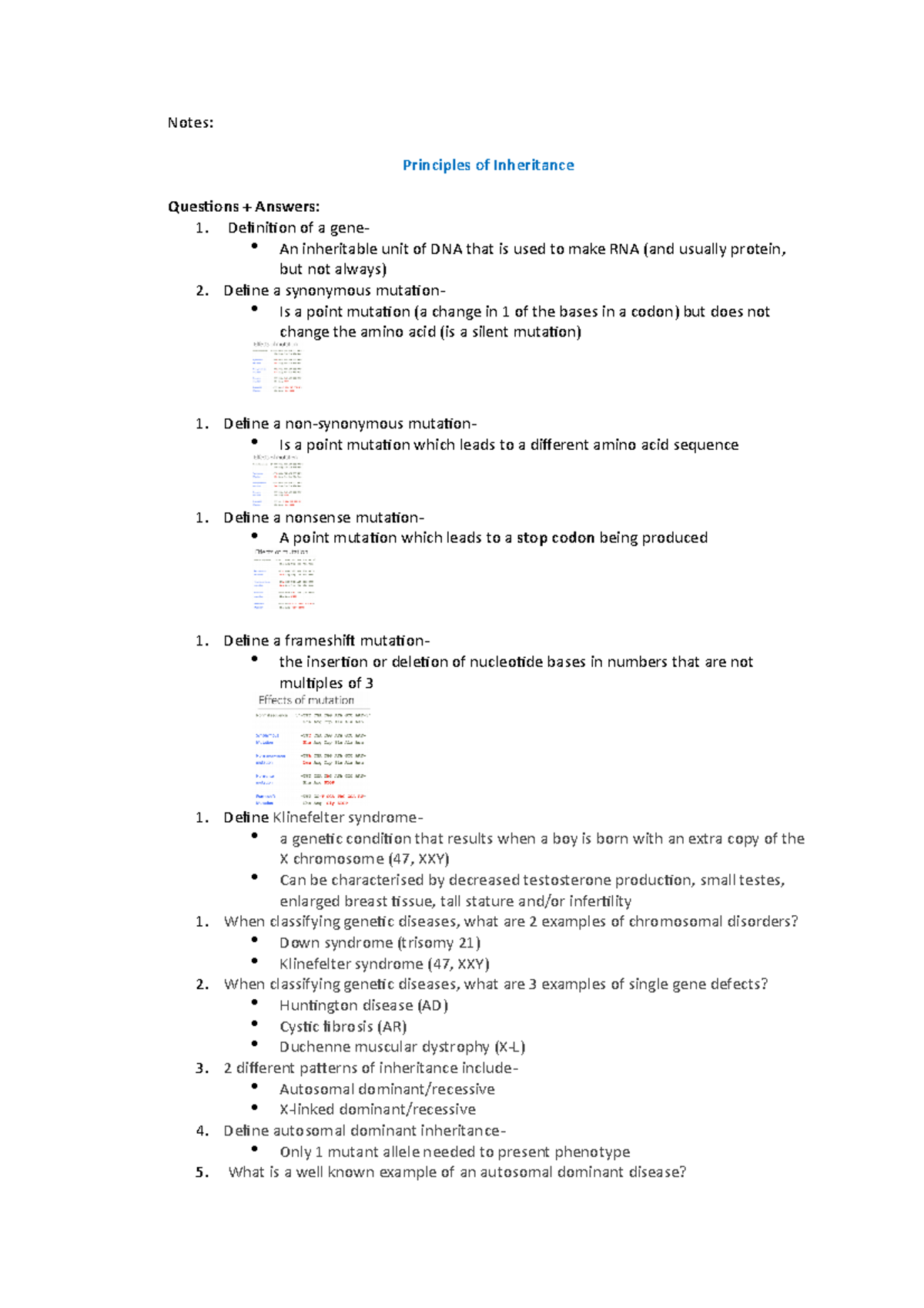 essay questions and answers from inheritance