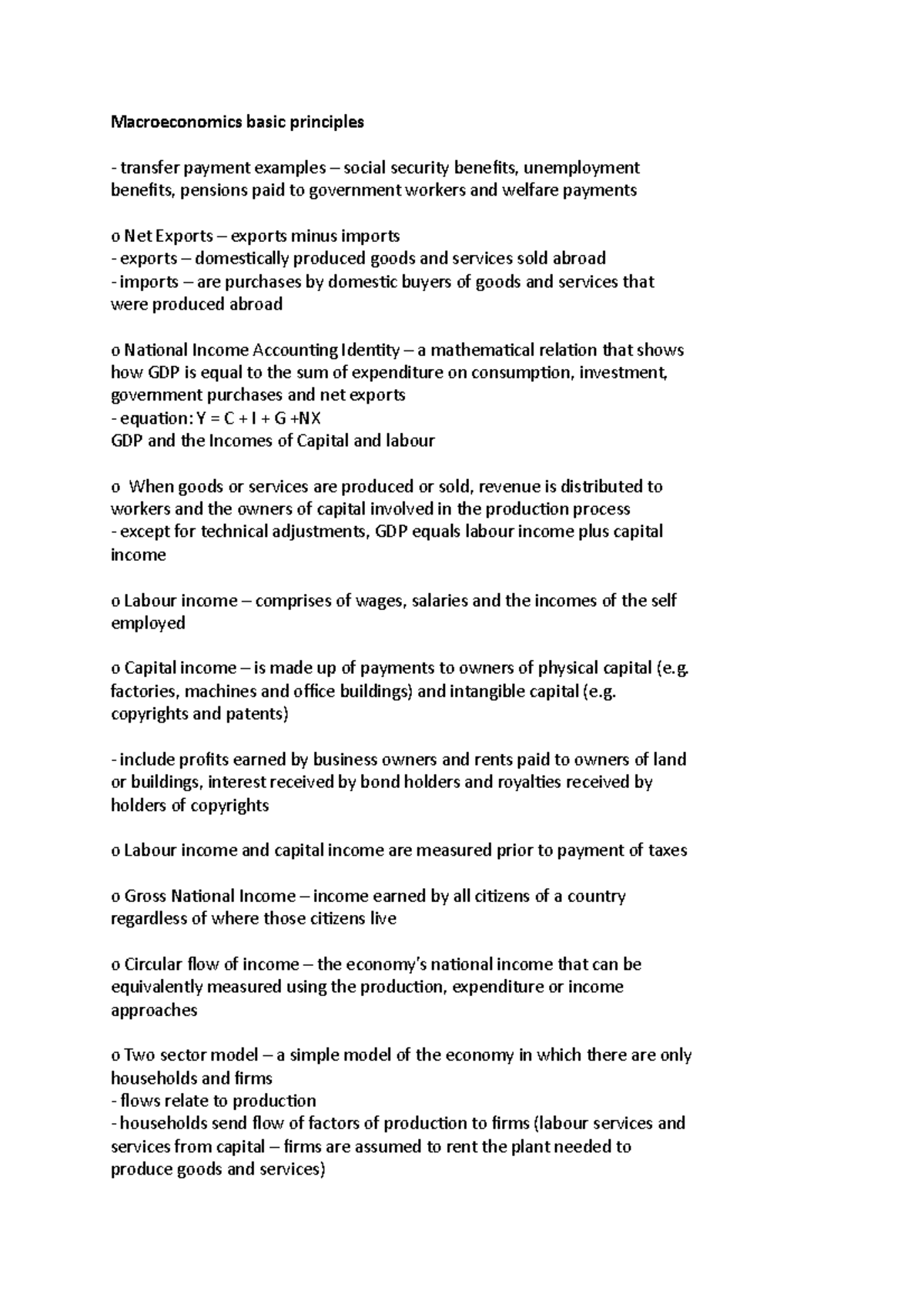 Macroeconomics basic principles Macroeconomics basic principles