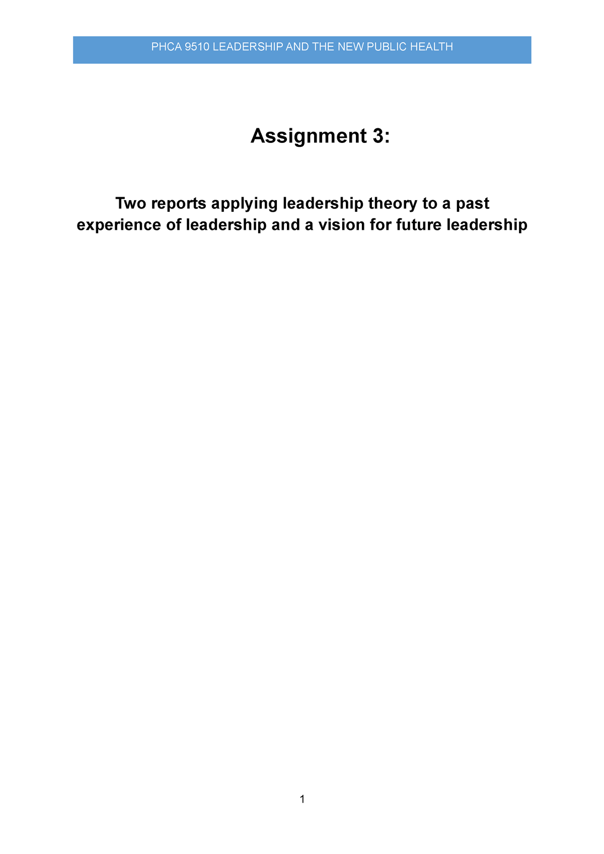 leadership assignment 3