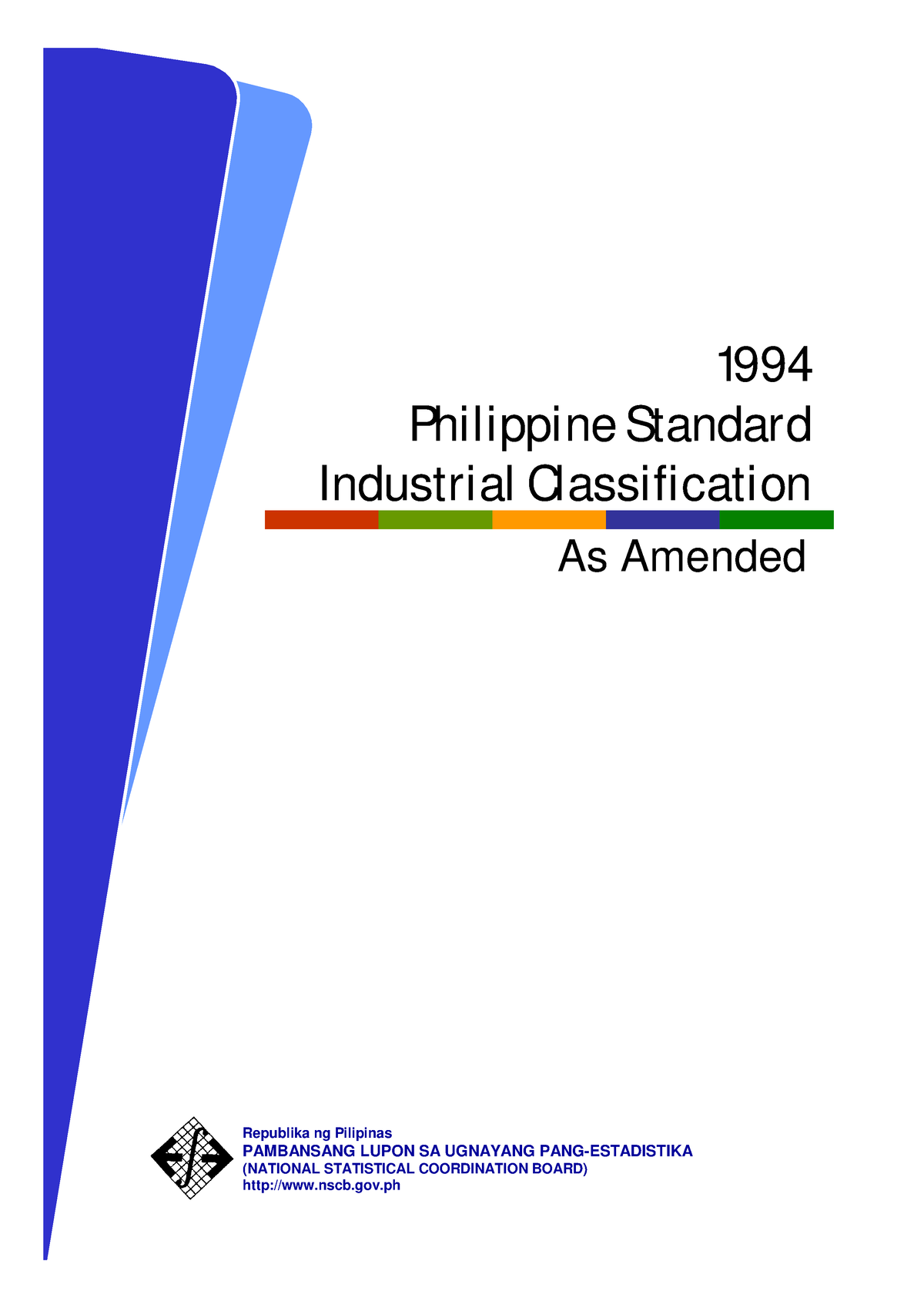 NSCB PSIC 1994 - None - 1994 Philippine Standard Industrial ...