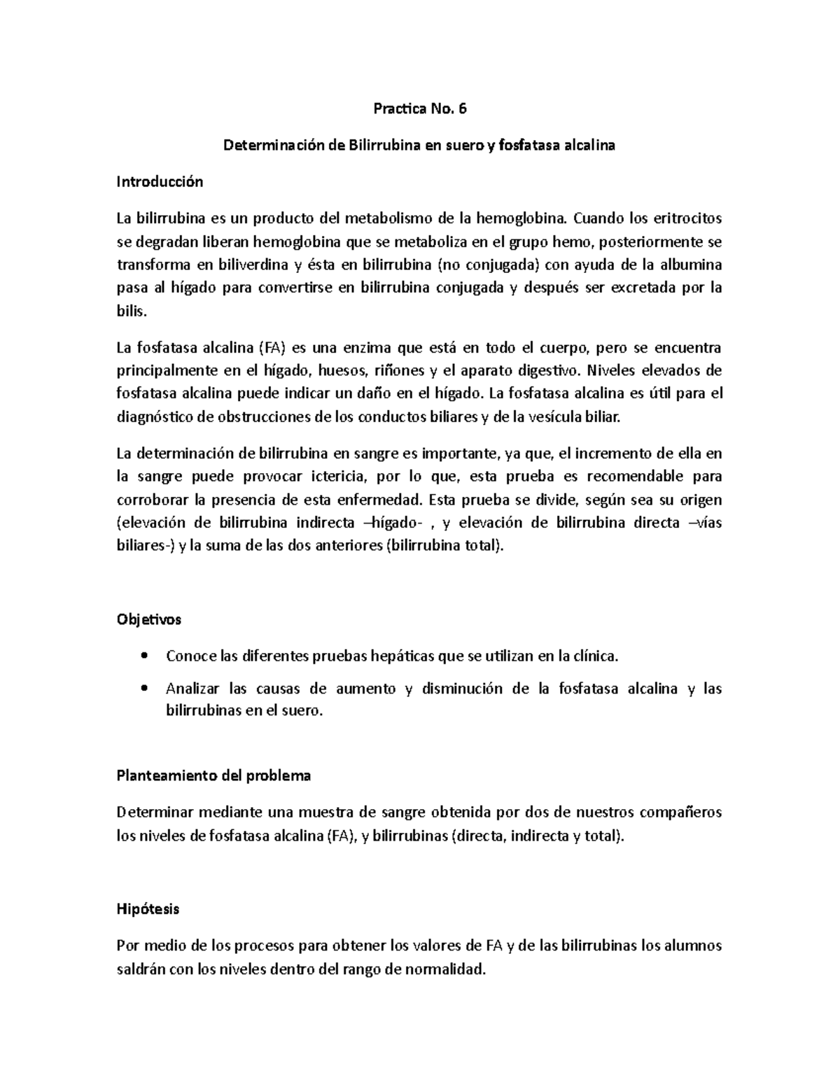 Q es la bilirrubina total