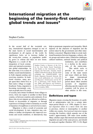 Summary, Service Operations, Chapter 1 - 12 - Chapter 1: Migration, in the  industrialized nations - Studeersnel